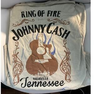 Johnny Cash Ring of Fire Tennessee T-Shirt XL